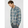 Mantaray Orange Check Overshirt For Male