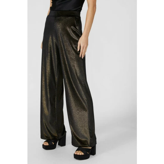 Mantaray Sparkle Velour Flat Front Wide Leg Trousers For Female 2 Mantaray Sparkle Velour Flat Front Wide Leg Trousers For Female - Image 2