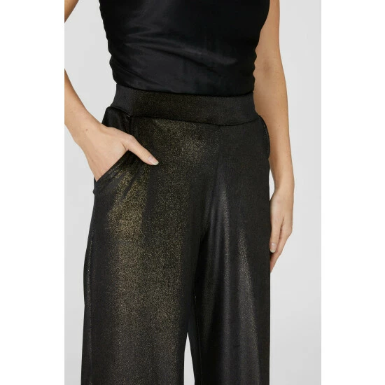 Mantaray Sparkle Velour Flat Front Wide Leg Trousers For Female 3 Mantaray Sparkle Velour Flat Front Wide Leg Trousers For Female - Image 3
