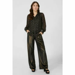 Mantaray Sparkle Velour Flat Front Wide Leg Trousers For Female 11 Mantaray Sparkle Velour Flat Front Wide Leg Trousers For Female -Cheap Mantaray Store unnamed file 1041