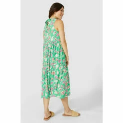 Mantaray V Neck Floral Printed Midi Dress For Female -Cheap Mantaray Store unnamed file 1061