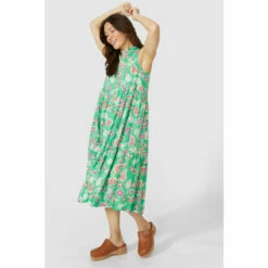 Mantaray V Neck Floral Printed Midi Dress For Female -Cheap Mantaray Store unnamed file 1062