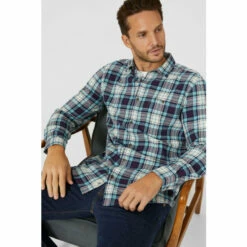 Mantaray Grid Check Shirt For Male