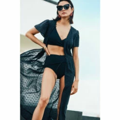 Mantaray Open Broderie Tie Front Maxi Dress For Female