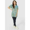 Mantaray Frill Yoke Floral Paisley Print Tunic For Female