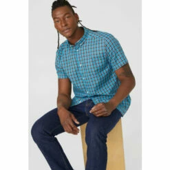 Mantaray Mini Double Check Shirt For Male -Cheap Mantaray Store unnamed file 1200