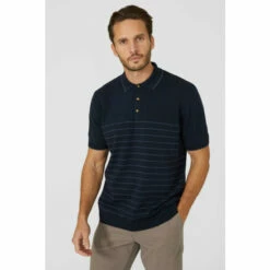 Maine Placement Striped Knitted Polo For Male -Cheap Mantaray Store unnamed file 1213