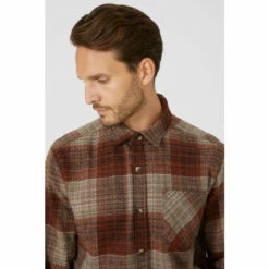 Mantaray Shadow Check Overshirt For Male -Cheap Mantaray Store unnamed file 1222