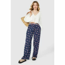 Mantaray Floral Print Dobby Trouser For Female -Cheap Mantaray Store unnamed file 1237