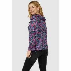 Mantaray Printed Frill Neck Blouse For Female -Cheap Mantaray Store unnamed file 1307
