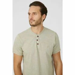 Mantaray Slub Y Neck T-shirt For Male -Cheap Mantaray Store unnamed file 136