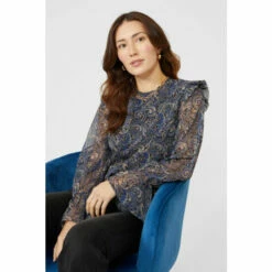 Mantaray Frill Shoulder Paisley Print Top For Female -Cheap Mantaray Store unnamed file 1369