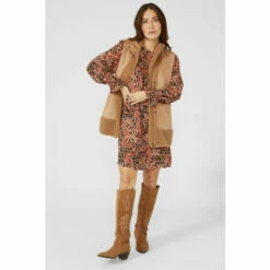 Mantaray Paisley Printed Frill Yoke Dress For Female -Cheap Mantaray Store unnamed file 1413