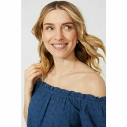 Mantaray Broderie Bardot Top For Female -Cheap Mantaray Store unnamed file 1430