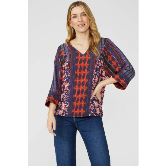 Mantaray Border Printed Shirt For Female 1 Mantaray Border Printed Shirt For Female