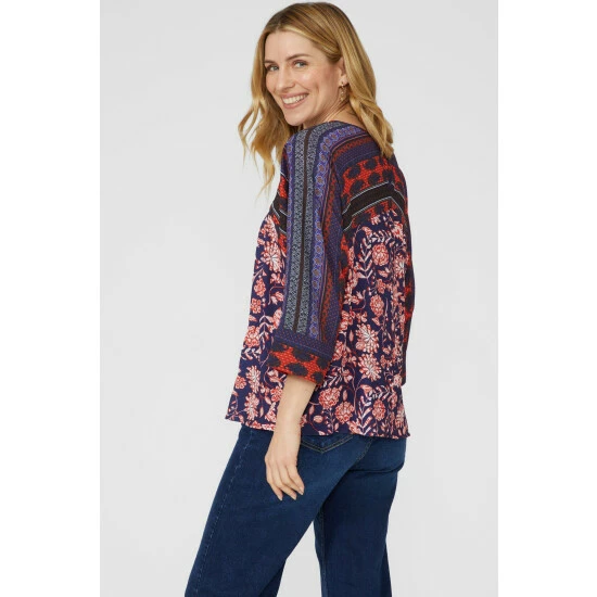 Mantaray Border Printed Shirt For Female 3 Mantaray Border Printed Shirt For Female - Image 3