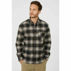 Mantaray Multi Check Overshirt For Male