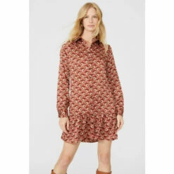 Mantaray Floral Printed Button Through Tunic Dress For Female