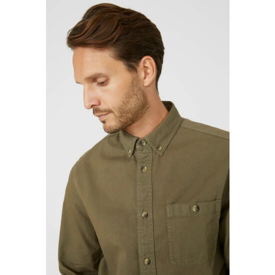 Mantaray Garment Dye Twill Shirt For Male 3 Mantaray Garment Dye Twill Shirt For Male - Image 3