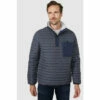 Mantaray Horizontal Overhead Button Neck Jacket For Male
