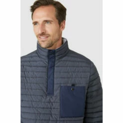 Mantaray Horizontal Overhead Button Neck Jacket For Male -Cheap Mantaray Store unnamed file 1496