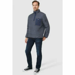 Mantaray Horizontal Overhead Button Neck Jacket For Male -Cheap Mantaray Store unnamed file 1498