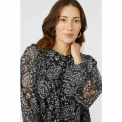 Mantaray Paisley Print Button Front Chiffon Tunic Dress For Female -Cheap Mantaray Store unnamed file 1502
