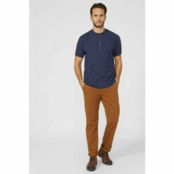 Mantaray Slub Grandad Collar T-shirt Ribbed Cuff For Male -Cheap Mantaray Store unnamed file 1516