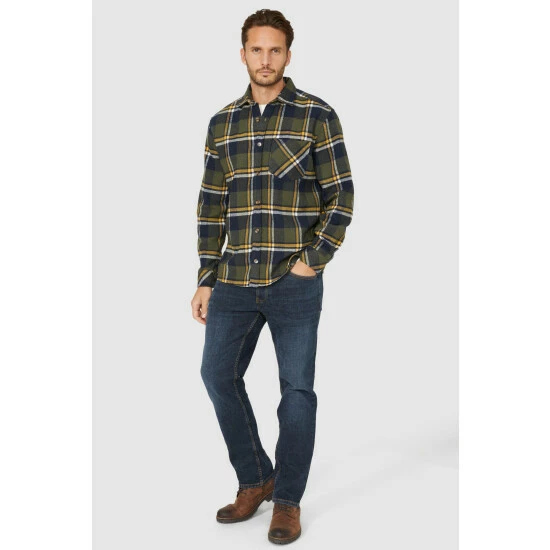 Mantaray Classic Check Overshirt For Male 2 Mantaray Classic Check Overshirt For Male - Image 2