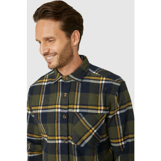 Mantaray Classic Check Overshirt For Male 3 Mantaray Classic Check Overshirt For Male - Image 3