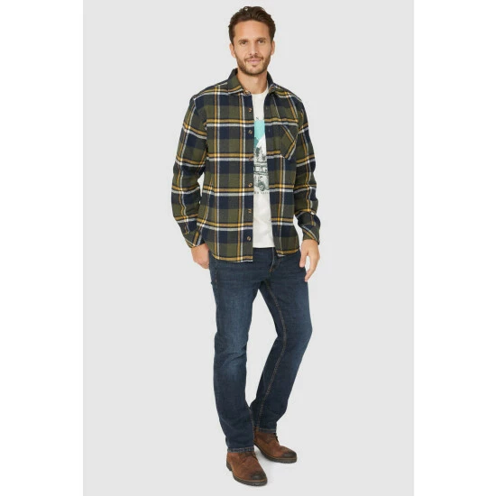 Mantaray Classic Check Overshirt For Male 5 Mantaray Classic Check Overshirt For Male - Image 5