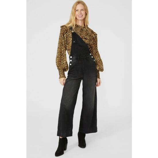 Mantaray Shirred Animal Print Blouse For Female 2 Mantaray Shirred Animal Print Blouse For Female - Image 2