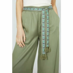 Mantaray Embroidered Belt Paperbag Tencel Trouser For Female -Cheap Mantaray Store unnamed file 1572