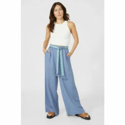 Mantaray Embroidered Belt Paperbag Tencel Trouser For Female -Cheap Mantaray Store unnamed file 1576