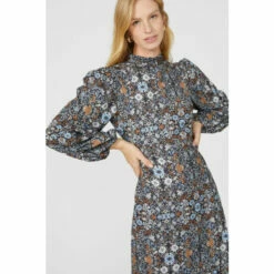 Mantaray Floral Tile Print Tiered Hem Midi Dress For Female -Cheap Mantaray Store unnamed file 1579