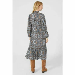 Mantaray Floral Tile Print Tiered Hem Midi Dress For Female -Cheap Mantaray Store unnamed file 1580