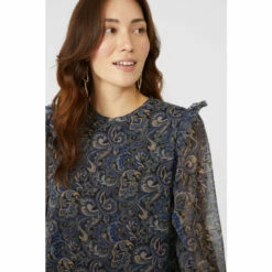 Mantaray Frill Shoulder Paisley Print Tunic Dress For Female -Cheap Mantaray Store unnamed file 1589