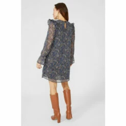 Mantaray Frill Shoulder Paisley Print Tunic Dress For Female -Cheap Mantaray Store unnamed file 1590