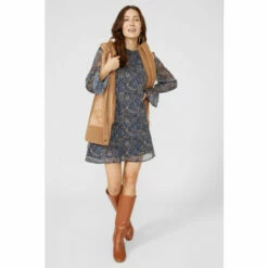 Mantaray Frill Shoulder Paisley Print Tunic Dress For Female -Cheap Mantaray Store unnamed file 1591