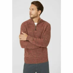 Mantaray Twist Half Cardi Zip Neck Jumper For Male -Cheap Mantaray Store unnamed file 160