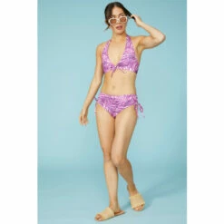 Mantaray Palm Printed Ruched Side Bikini Pants For Female -Cheap Mantaray Store unnamed file 1639