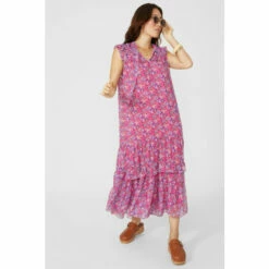 Mantaray Sleeveless Frill Yoke Paisley Print Dress For Female -Cheap Mantaray Store unnamed file 1662