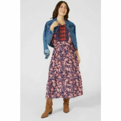 Mantaray Bold Floral Printed Maxi Dress For Female -Cheap Mantaray Store unnamed file 167