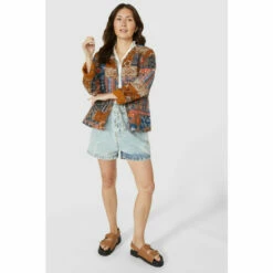 Mantaray Patchwork Print Quilted Jacket For Female -Cheap Mantaray Store unnamed file 1722