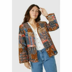 Mantaray Patchwork Print Quilted Jacket For Female -Cheap Mantaray Store unnamed file 1723