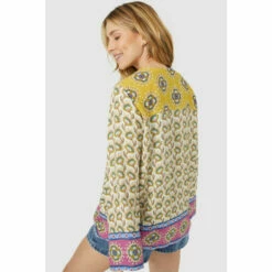 Mantaray Patchwork Mix & Match Print Kimono Top For Female -Cheap Mantaray Store unnamed file 1740