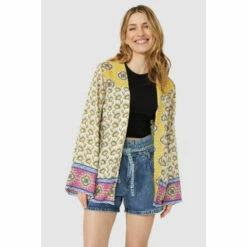 Mantaray Patchwork Mix & Match Print Kimono Top For Female -Cheap Mantaray Store unnamed file 1742
