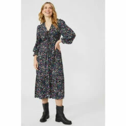 Mantaray Ditsy Print Ruched Detail Dress For Female -Cheap Mantaray Store unnamed file 1797