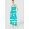 Mantaray Sleeveless Tie Dye Scoop Neck Jersey Dress For Female