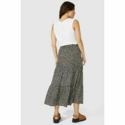 Mantaray Spot Print Tiered Skirt For Female -Cheap Mantaray Store unnamed file 1808